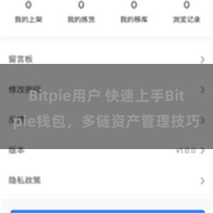 Bitpie用户 快速上手Bitpie钱包，多链资产管理技巧