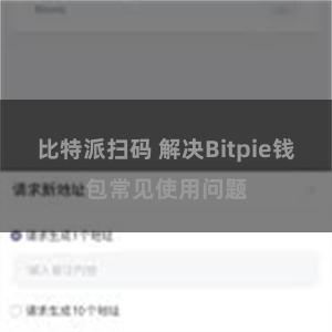 比特派扫码 解决Bitpie钱包常见使用问题