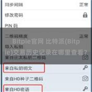 Bitpie官网 比特派(Bitpie)交易历史记录在哪里查看？