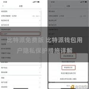 比特派免费版 比特派钱包用户隐私保护措施详解