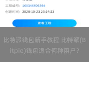 比特派钱包新手教程 比特派(Bitpie)钱包适合何种用户？