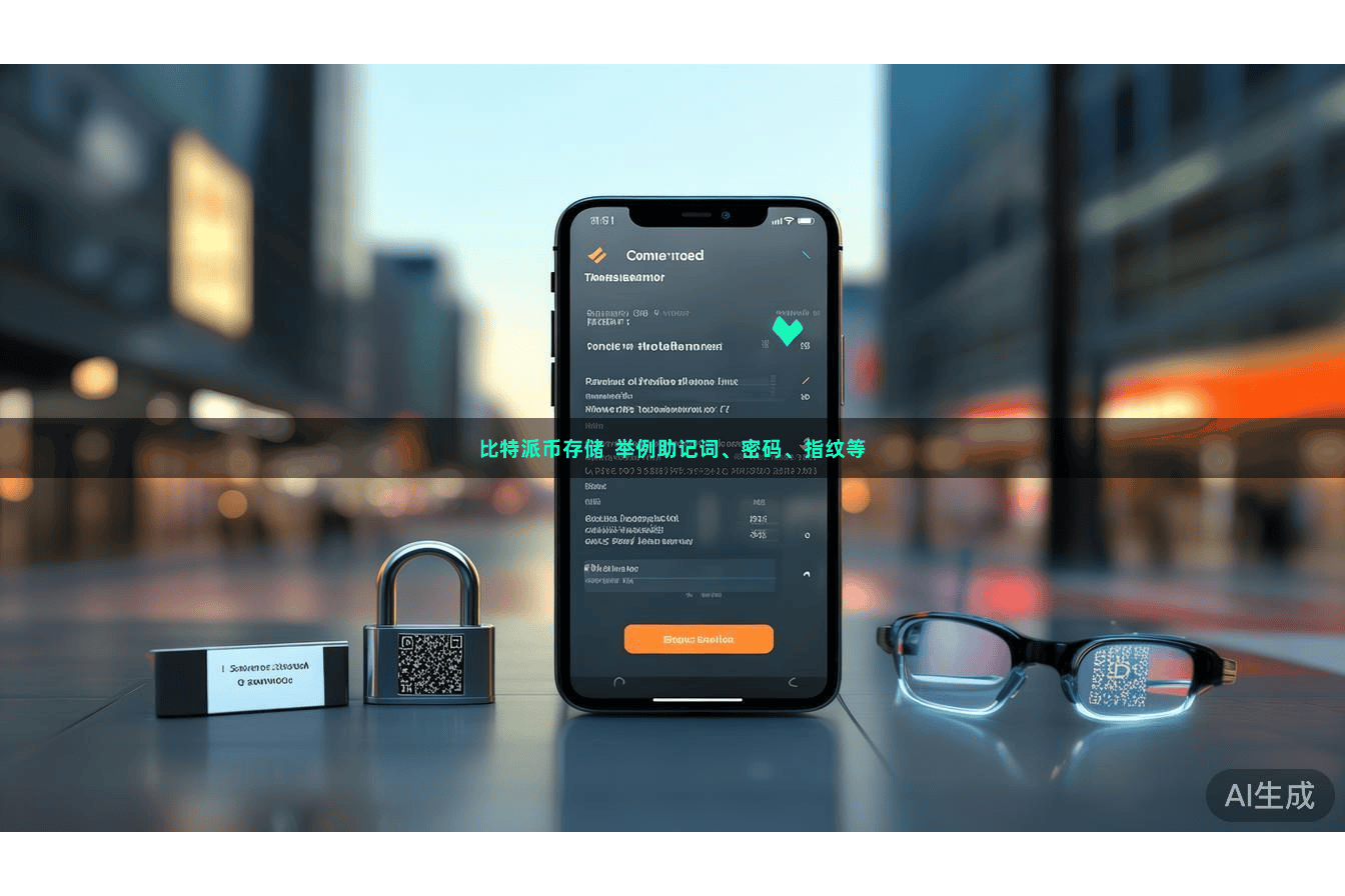 比特派币存储 举例助记词、密码、指纹等