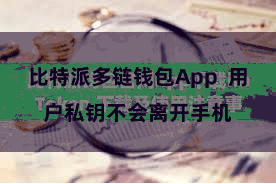 比特派多链钱包App  用户私钥不会离开手机