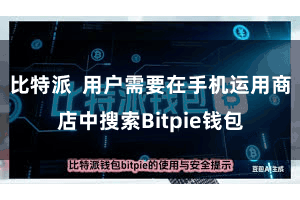比特派  用户需要在手机运用商店中搜索Bitpie钱包